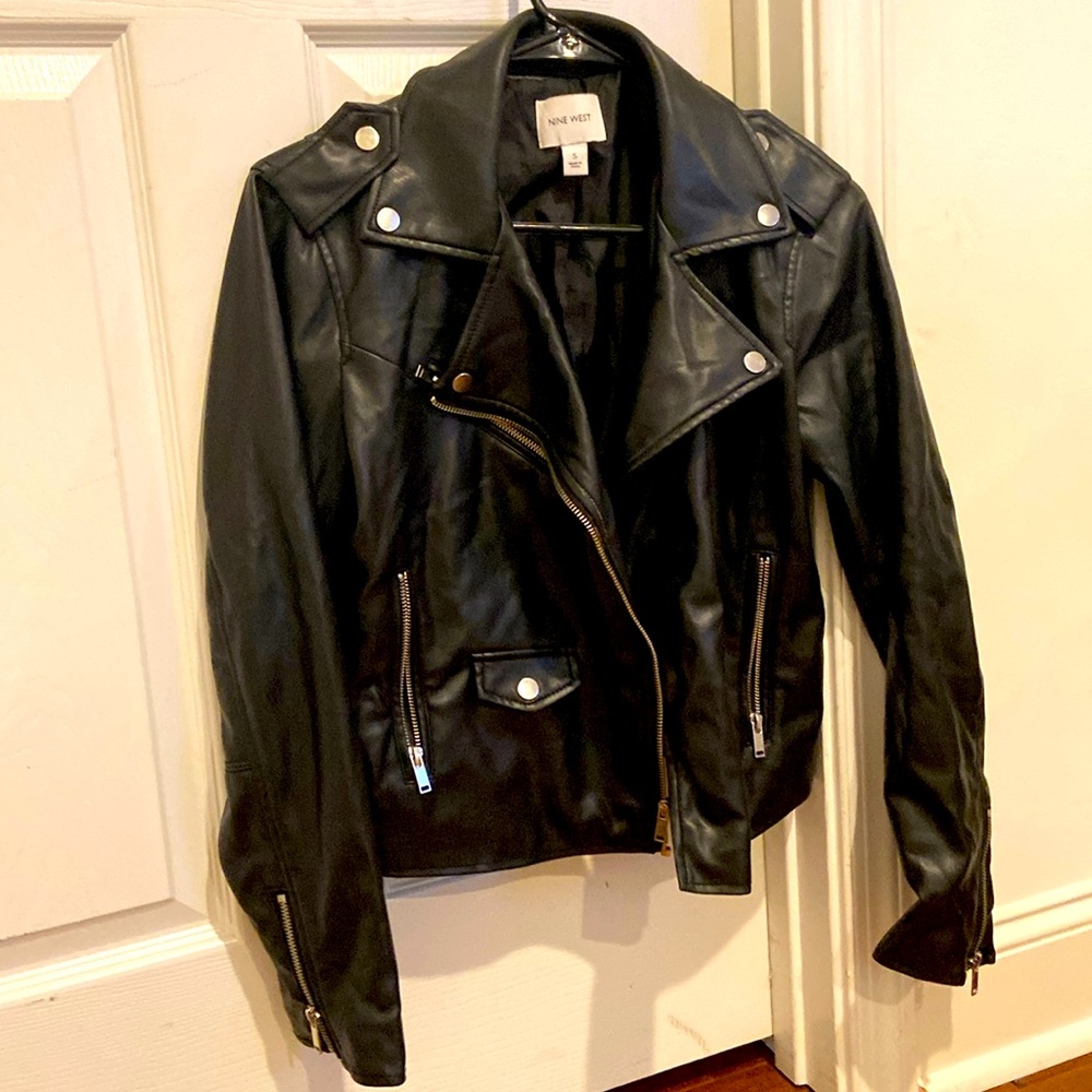 Nine West leather jacket size S